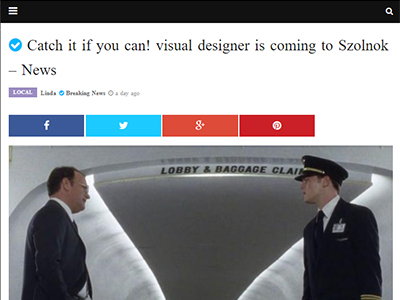 Catch it if you can! visual designer is coming to Szolnok