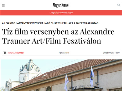 Tíz film versenyben az Alexandre Trauner Art/Film Fesztiválon