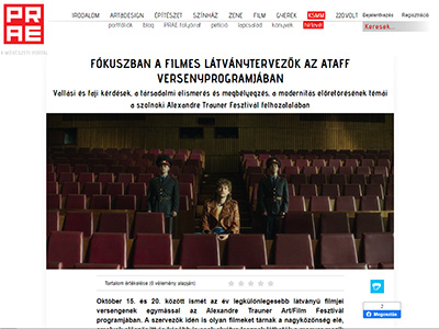 Fókuszban a filmes látványtervezők az ATAFF versenyprogramjában