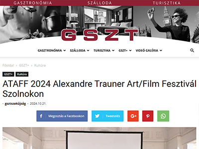 ATAFF 2024 Alexandre Trauner Art/Film Fesztivál Szolnokon