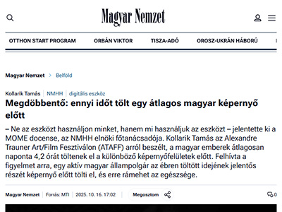 Megdöbbentő: ennyi időt tölt egy átlagos magyar képernyő előtt