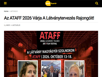 Az ATAFF 2026 Várja A Látványtervezés Rajongóit!