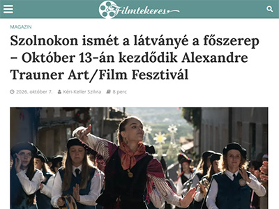 Szolnokon ismét a látványé a főszerep – Október 13-án kezdődik Alexandre Trauner Art/Film Fesztivál
