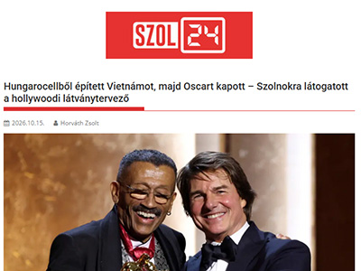 Hungarocellből épített Vietnámot, majd Oscart kapott – Szolnokra látogatott a hollywoodi látványtervező