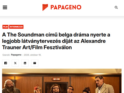 A The Soundman című belga dráma nyerte a legjobb látványtervezés díját az Alexandre Trauner Art/Film Fesztiválon