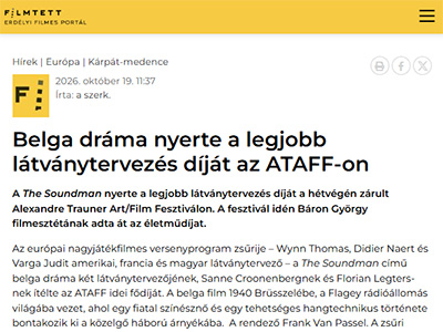 Belga dráma nyerte a legjobb látványtervezés díját az ATAFF-on