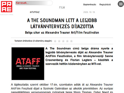 A The Soundman lett a legjobb látványtervezés díjazottja